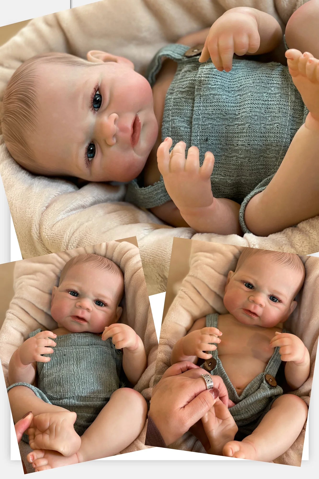 Bebé Reborn Miguel com Corpo em Vinil – Real Touch